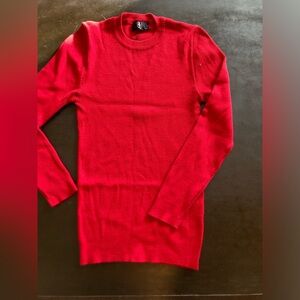 Vintage ribbed 100% wool sweater long torso